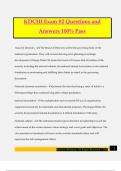 KDCHI Exam &num;2 Questions and Answers 100&percnt; Pass