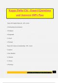 Kappa Delta Chi - Exam 4 Questions and Answers 100&percnt; Pass