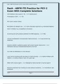 Rauh - ABFM ITE Practice for PGY-2 Exam With Complete Solutions