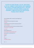 WASTE WATER GRADE 1 EXAM 2025 WITH  ACTUAL CORRECT QUESTIONS AND VERIFIED  DETAILED ANSWERS &vert;FREQUENTLY TESTED  QUESTIONS AND SOLUTIONS &vert;ALREADY  GRADED A&plus;&vert;BRAND NEW&excl;&excl;&vert;GUARANTEED  PASS&vert;LATEST UPDATE