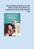 Maternal-Child Nursing&comma; 6th Edition by Emily Slone McKinney &vert; Comprehensive Study Guide &lpar;Chapters 1&ndash;55&rpar;