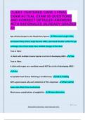CLIENT CENTERED CARE 3 FINAL  EXAM ACTUAL EXAM 90 QUESTIONS  AND CORRECT DETAILED ANSWERS  WITH RATIONALES &vert;ALREADY GRADED  A&plus;