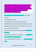 COURSE CAREERS FINAL EXAM 2024- 2025 ACTUAL EXAM 200 REAL EXAM  QUESTIONS AND CORRECT DETAILED  ANSWERS &lpar;VERIFIED ANSWERS&rpar;  &vert;ALREADY GRADED A&plus;