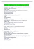 ABGC 100 Genetic Conditions- Solved