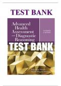 TEST BANK For Advanced Health Assessment and Diagnostic Reasoning&comma; 4th Edition by Jacqueline Rhoads&comma; Verified Chapters 1 - 18&comma; Complete Newest Version