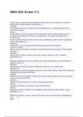 HED-201 Exam  with 100&percnt; correct answers 2025