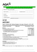 BUNDLE-&colon;&colon;AQA GCSE HISTORY 2024 -Complete Question Paper & Marking Scheme Merged 