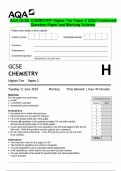 PACKAGE-&colon;&colon;AQA GCSE CHEMISTRY 2024 Complete Question Paper & Marking Scheme Merged 