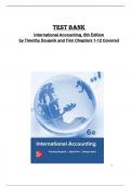 Test Bank for  International Accounting&comma; 6th Edition  by Timothy Doupnik and Finn Chapters 1-12 Covered