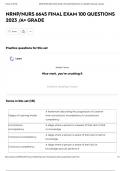 NRNP&sol;NURS 6645 FINAL EXAM 100 QUESTIONS 2023 &sol;A&plus; GRADE