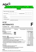BUNDLE-&colon;&colon;AQA GCSE MATHEMATICS 2024- Complete Question Paper & Marking Scheme Merged 