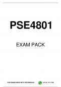 PSE4801  EXAM PACK 2026 