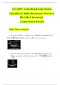 CCI CCT Combined Sets Exam   Questions With Reviewed Correct  Detailed Answers  Guaranteed Pass&excl;&excl;  &lbrace;With Clear Images&rcub; 