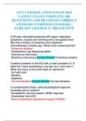 CEN CERTIFICATION EXAM 2025 LATEST EXAM COMPLETE 200 QUESTIONS AND DETAILED CORRECT ANSWERS &lpar;VERIFIED ANSWERS&rpar; &vert; ALREADY GRADED A&plus; BRAND NEW