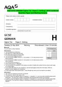 BUNDLE-&colon;&colon;AQA GCSE GERMAN 2024- Complete Question Paper & Marking Scheme Merged 