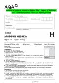 PACKAGE-&colon;&colon;AQA GCSE MODERN HEBREW  2024 Complete Question Paper & Marking  Scheme Merged