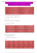 Relias Advanced Dysrhythmia Exam A Questions with Correct Answers