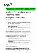 AQA GCSE SPANISH 8698&sol;SF Paper 2 Speaking Foundation  &vert;2024 Combined Question Paper and Marking Scheme 