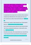 FENCING REFEREE GENERAL RULES  &vert;2025ACTUAL TESTS A AND B &lpar;2  VERSIONS&rpar; EACH EXAM CONTAINS 50  QUESTIONS AND CORRECT ANSWERS&sol;  GENERAL RULE FENCING REFEREE  EXAM LATEST &lpar;NEW&excl;&excl;&rpar;