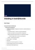 Inleiding in de Bedrijfskunde uitgebreide samenvatting filmpjes
