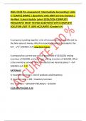 WGU D103 Pre-Assessment&colon; Intermediate Accounting I Units 5-7 &lpar;JMV1&rpar; &lpar;PJMV&rpar; &vert; Questions with 100&percnt; Correct Answers &vert; Verified &vert; Latest Update Latest 2025&sol;2026 COMPLETE FREQUENTLY MOST TESTED QUESTIONS WITH COMPLETE SOLUTION &sol;GET IT 100&percnt; ACCURATE&excl; &lpar;Graded A&plus;
