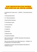 VA-BC CERTIFICATION STUDY MATERIAL EXAM QUESTIONS AND VERIFIED ANSWERS