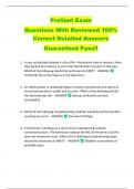 Proliant Exam   Questions With Reviewed 100&percnt;  Correct Detailed Answers  Guaranteed Pass&excl;&excl;  