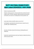 NUFT 202 FINAL EXAM STUDY &vert; Q&A Latest 2024&sol;2025 &vert; 100&percnt; PASS