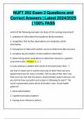 NUFT 202 BUNDLED EXAMS&colon;&colon;&colon; Q&A LATEST 2024&sol;2025