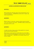  WGU D005 EXAM QUESTIONS AND ANSWERS 2025