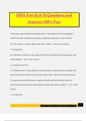 FIBA Test &lpar;4 of 5&rpar; Questions and Answers 100&percnt; Pass