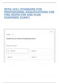 NFPA 1031 &lpar;STANDARD FOR PROFESSIONAL QUALIFICATIONS FOR FIRE INSPECTOR AND PLAN EXAMINER&rpar; EXAM&excl;&excl;