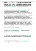 NYC Real estate EXAM QUESTIONS AND ANSWERS 100- SOLVED &lpar;Newest 2025&rpar;