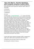 Nurs 241 Mod 8 - Practice Questions with Complete Solutions &lpar;Latest 2025&rpar;