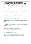 CIS 2750 EXAM QUESTIONS AND ANSWERS 100- SOLVED &lpar;Newest 2025