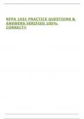 NFPA 1031 PRACTICE QUESTIONS & ANSWERS VERIFIED 100&percnt; CORRECT&excl;&excl; 