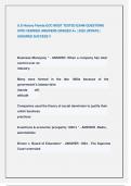 U&period;S History Florida EOC MOST TESTED EXAM QUESTIONS  WITH VERIFIED ANSWERS GRADED A&plus; &vert; 2025 UPDATE &vert;  ASSURED SUCCESS &excl;&excl;