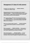 Management 271 Exam -2 with answers