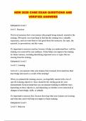NEW 2025 CHSE EXAM QUESTIONS AND VERIFIED ANSWERS