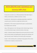 HUN 1201 FSU test 1 Questions and Answers 100&percnt; Pass