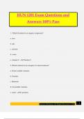HUN 1201 Exam Questions and Answers 100&percnt; Pass