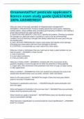 Demonstration and Research Pest Control QUESTIONS & ANSWERS 100&percnt; CORRECT&excl;&excl;