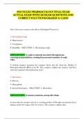 2025 NCLEX PHARMACOLOGY FINAL EXAM ACTUAL EXAM WITH 350 EXAM QUESTIONS AND CORRECT SOLUTIONS&sol;GRADED A&plus;&vert;&vert;2025