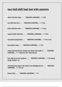 taco bell shift lead test with answers