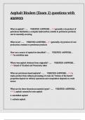 Asphalt Binders &lpar;Exam 2&rpar; questions with answers
