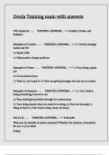 Doula Training exam with answers
