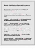 Doula Certification Exam with answers&period;