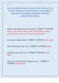 SALPA CERTIFICATION EXAM NEWEST 2025 ACTUAL  EXAM COMPLETE 100 QUESTIONS AND CORRECT  DETAILED ANSWERS &lpar;VERIFIED ANSWERS&rpar; &vert;ALREADY GRADED A&plus;