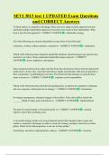 SEVI 3013 test 1 UPDATED Exam Questions and CORRECT Answers
