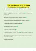 SEVI 3013 Exam 2 SOLVED Exam Questions and CORRECT Answers